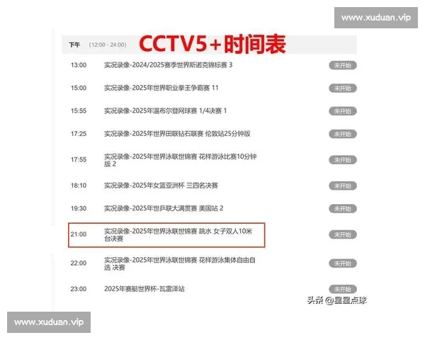 今日重点赛事完整时间表与全平台直播观赛指南一览尽享不容错过